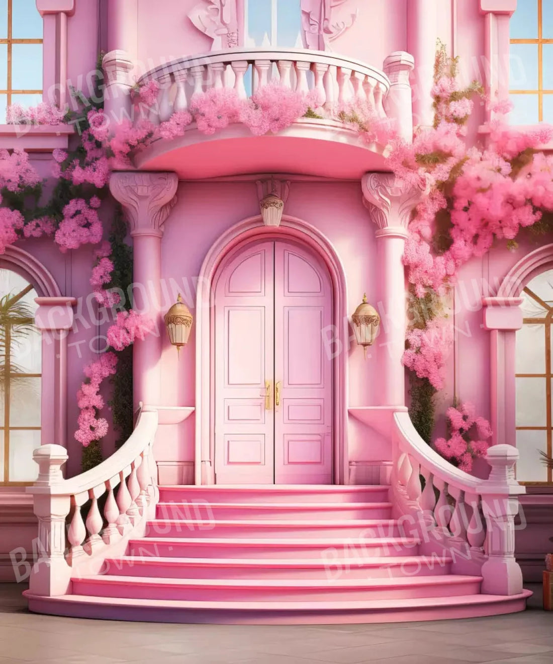 Pink Set Designs Backdrop for Photography