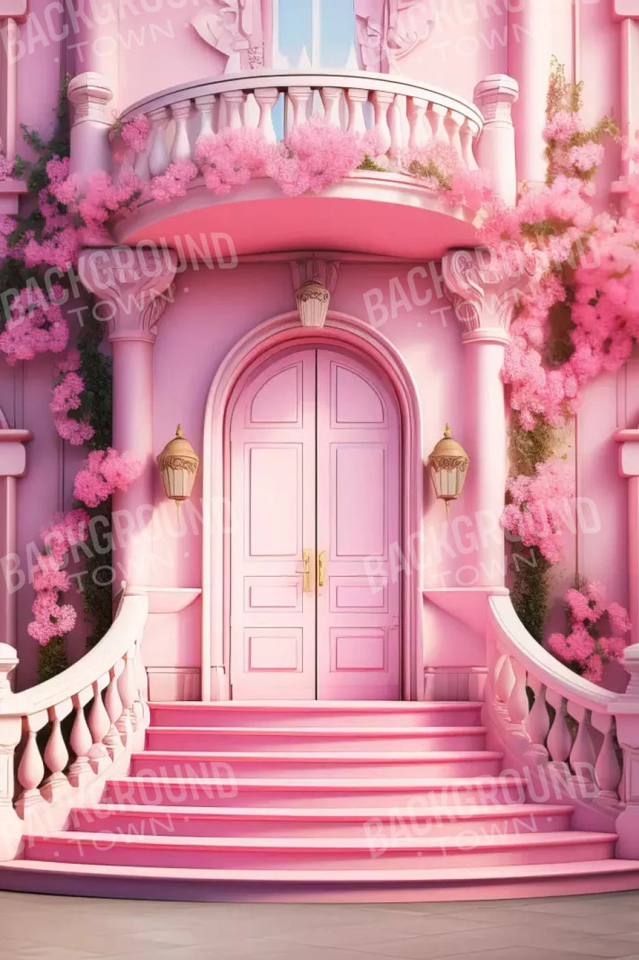 Doll House Grand Entrance 5X8 Ultracloth ( 60 X 96 Inch ) Backdrop