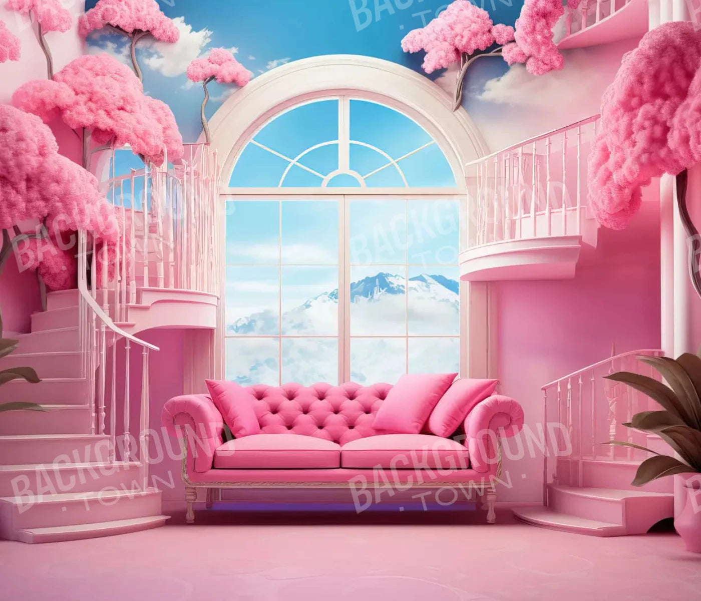 Doll House Lounge 12X10 Ultracloth ( 144 X 120 Inch ) Backdrop