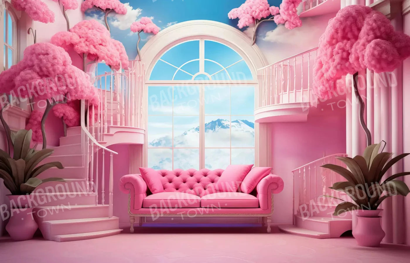 Doll House Lounge 12X8 Ultracloth ( 144 X 96 Inch ) Backdrop