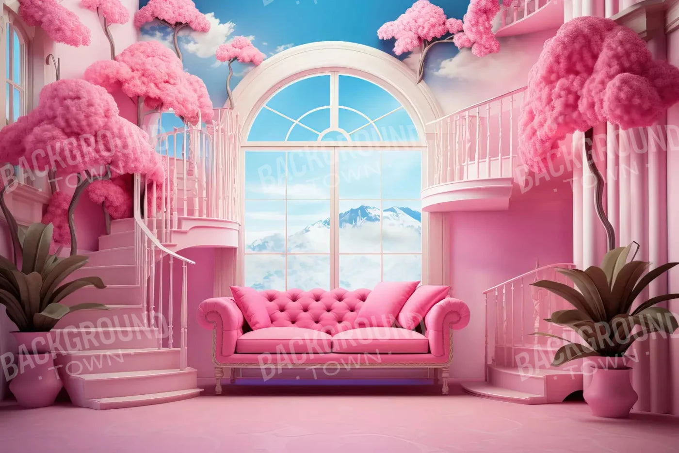 Doll House Lounge 8X5 Ultracloth ( 96 X 60 Inch ) Backdrop