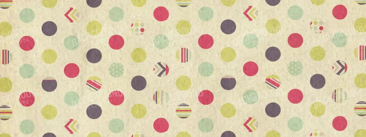 Dot The Halls 20X8 Ultracloth ( 240 X 96 Inch ) Backdrop