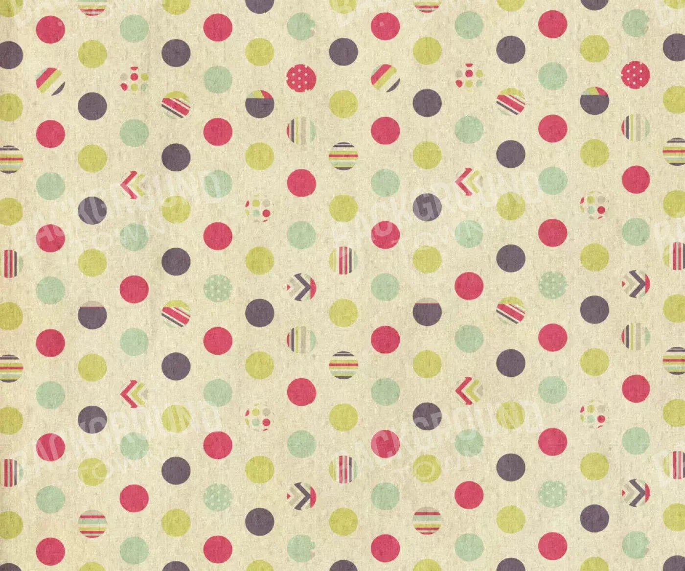 Dot The Halls 5X42 Fleece ( 60 X 50 Inch ) Backdrop