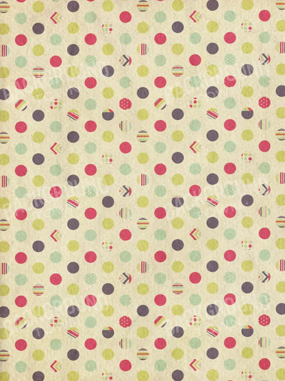 Dot The Halls 5X68 Fleece ( 60 X 80 Inch ) Backdrop