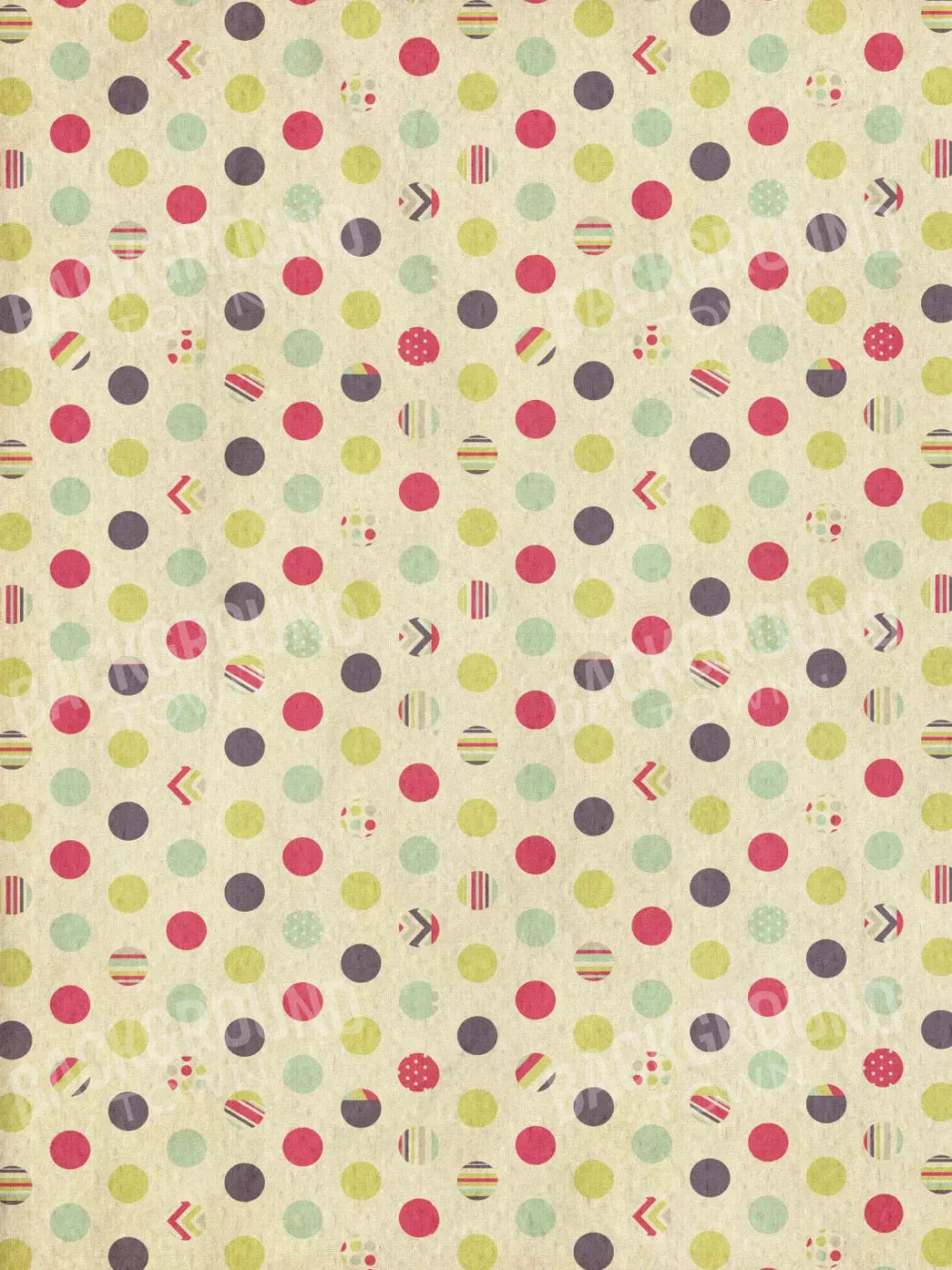 Dot The Halls 5X7 Ultracloth ( 60 X 84 Inch ) Backdrop