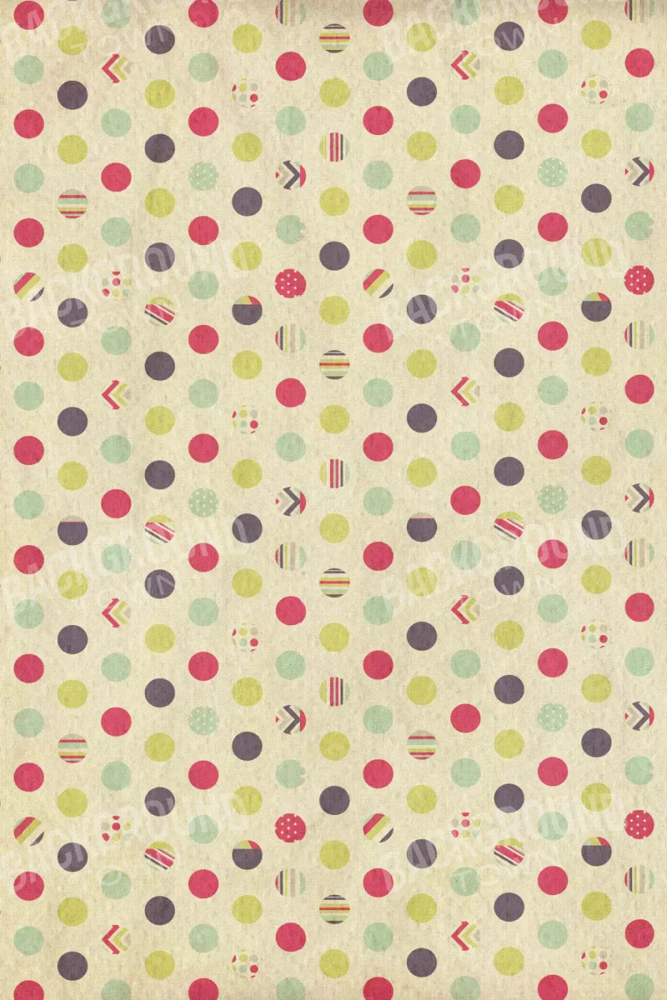 Dot The Halls 5X8 Ultracloth ( 60 X 96 Inch ) Backdrop