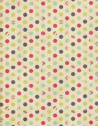 Dot The Halls 6X8 Fleece ( 72 X 96 Inch ) Backdrop