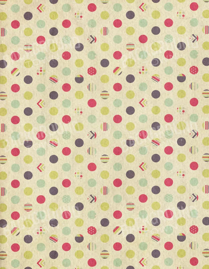 Dot The Halls 6X8 Fleece ( 72 X 96 Inch ) Backdrop