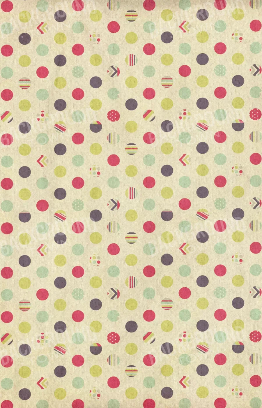 Dot The Halls 8X12 Ultracloth ( 96 X 144 Inch ) Backdrop