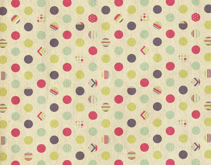 Dot The Halls 8X6 Fleece ( 96 X 72 Inch ) Backdrop