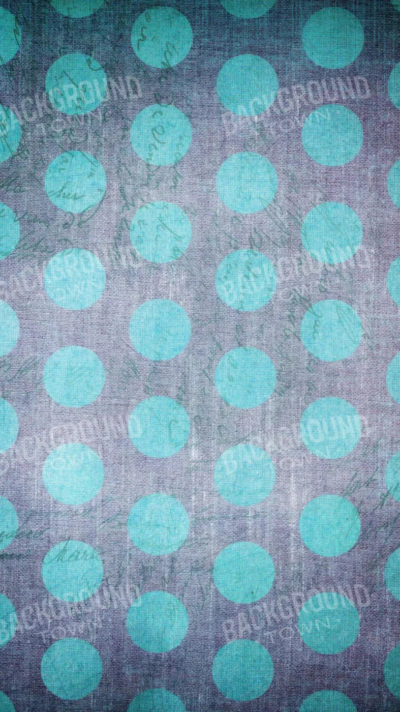 Dotty Aqua 8X14 Ultracloth ( 96 X 168 Inch ) Backdrop