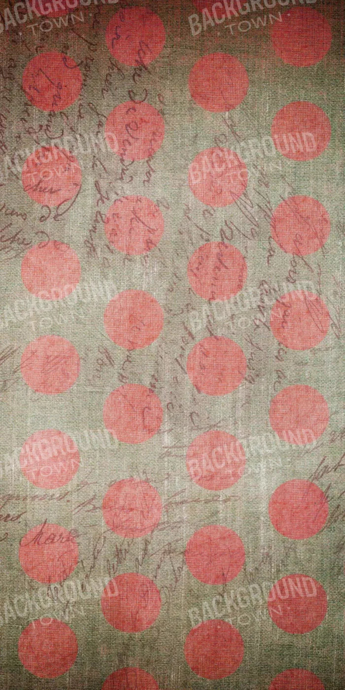 Dotty Coral Red 10X20 Ultracloth ( 120 X 240 Inch ) Backdrop