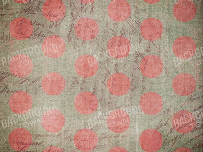 Dotty Coral Red 10X8 Fleece ( 120 X 96 Inch ) Backdrop