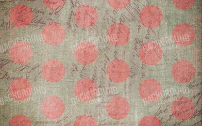 Dotty Coral Red 14X9 Ultracloth ( 168 X 108 Inch ) Backdrop
