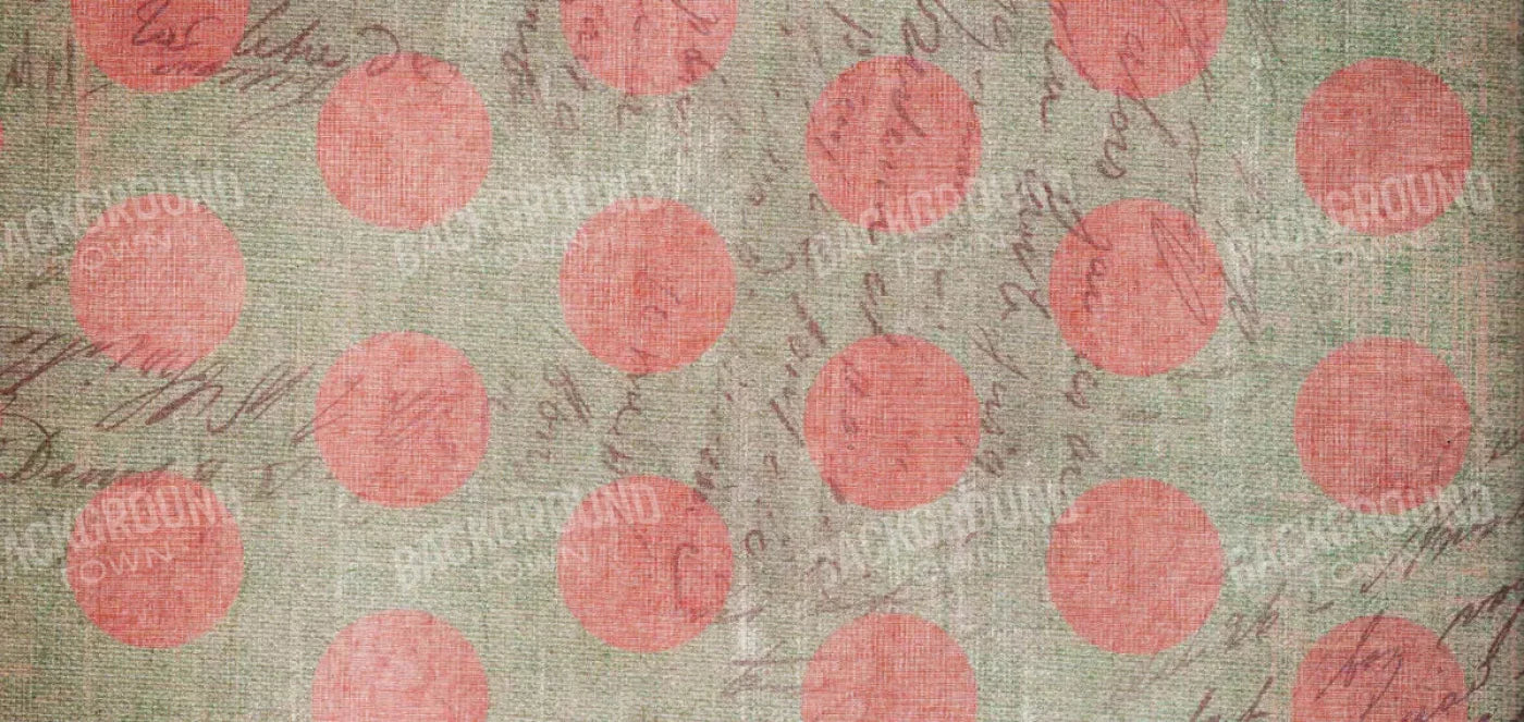 Dotty Coral Red 16X8 Ultracloth ( 192 X 96 Inch ) Backdrop