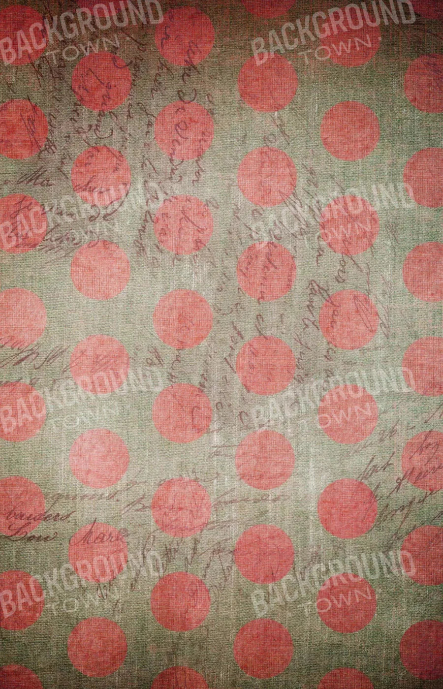 Dotty Coral Red 8X12 Ultracloth ( 96 X 144 Inch ) Backdrop