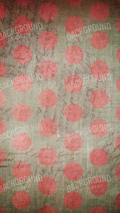 Dotty Coral Red 8X14 Ultracloth ( 96 X 168 Inch ) Backdrop
