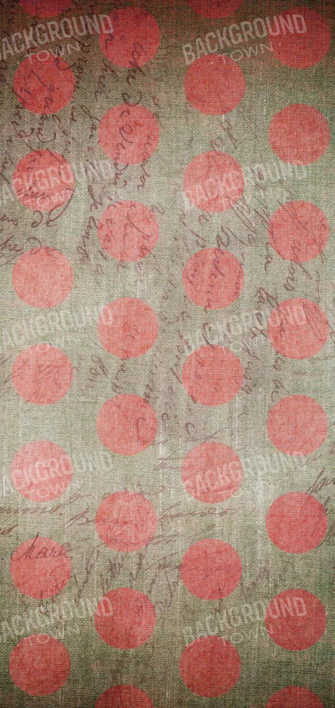 Dotty Coral Red 8X16 Ultracloth ( 96 X 192 Inch ) Backdrop