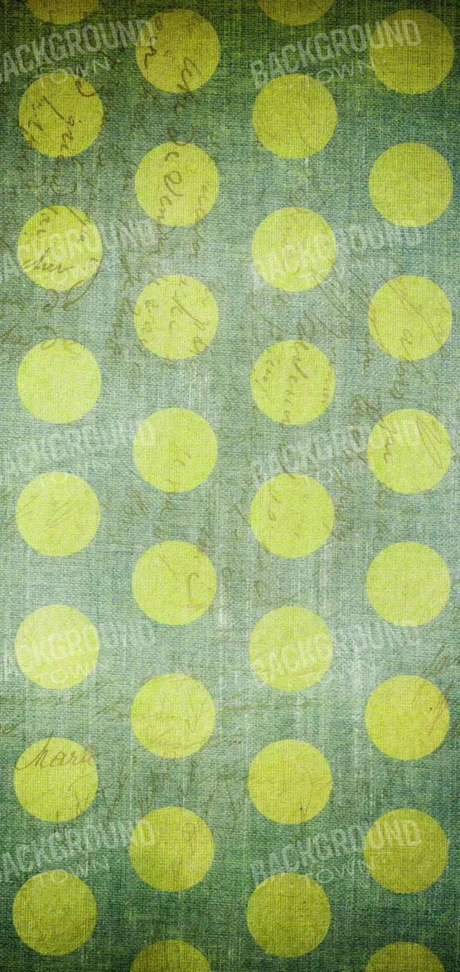 Dotty Lime 8X16 Ultracloth ( 96 X 192 Inch ) Backdrop