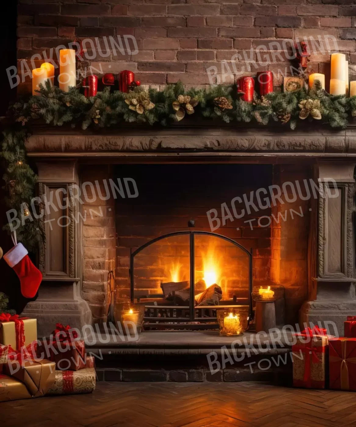 Down Through The Chimney I 10’X12’ Ultracloth (120 X 144 Inch) Backdrop