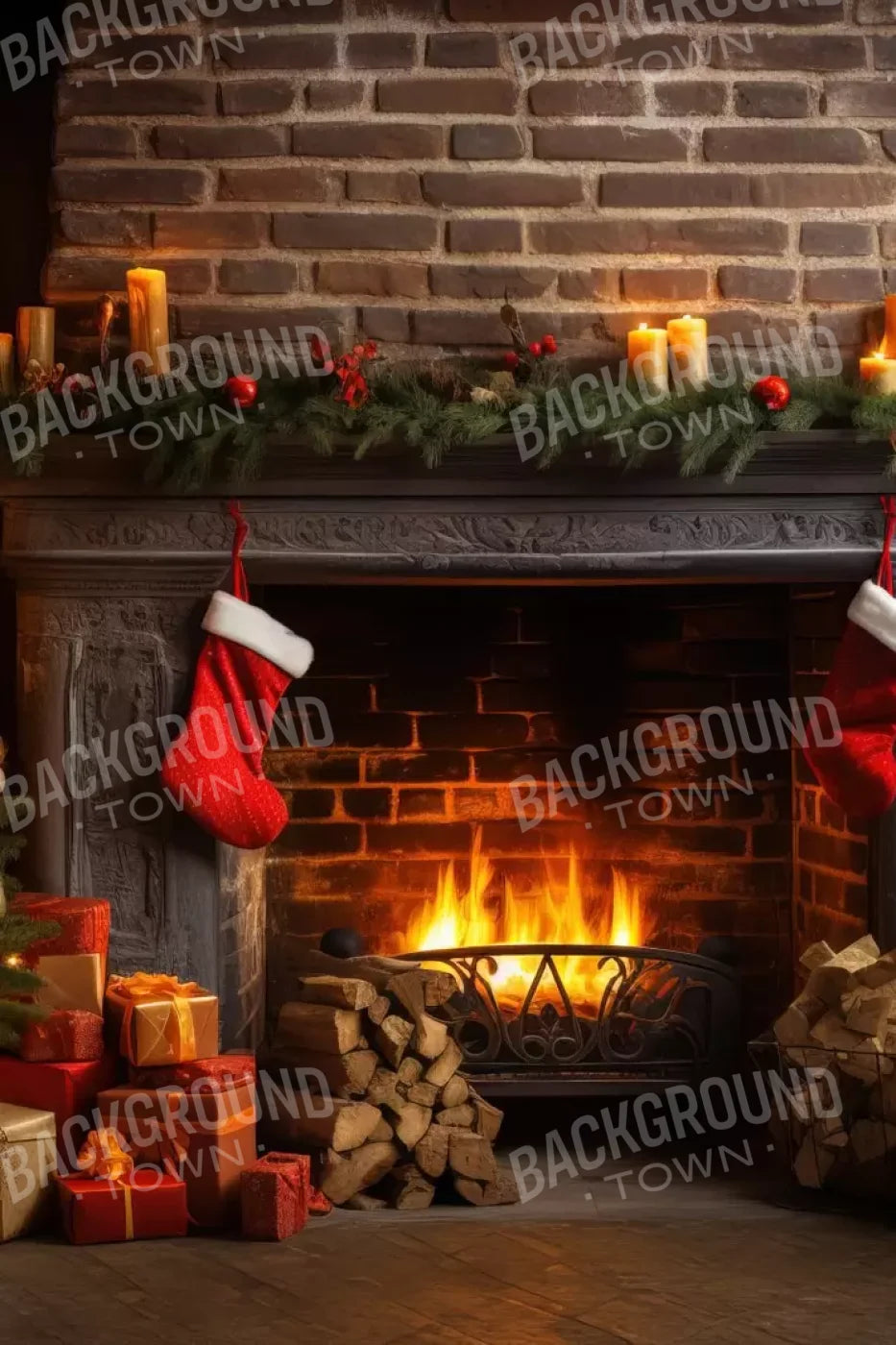 Down Through The Chimney Ii 8’X12’ Ultracloth (96 X 144 Inch) Backdrop