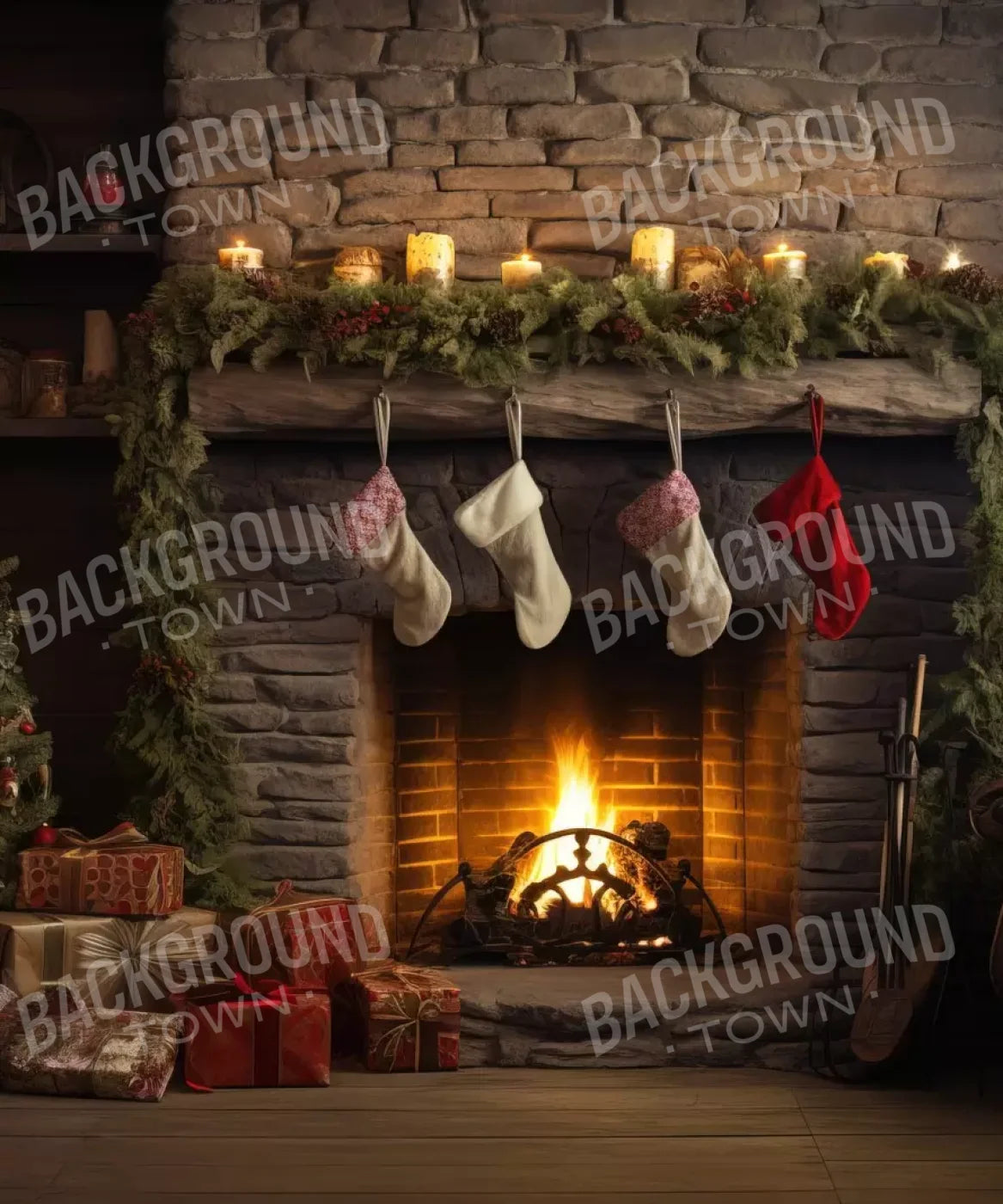 Down Through The Chimney Iii 10’X12’ Ultracloth (120 X 144 Inch) Backdrop