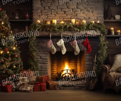 Down Through The Chimney Iii 5’X4’2 Fleece (60 X 50 Inch) Backdrop