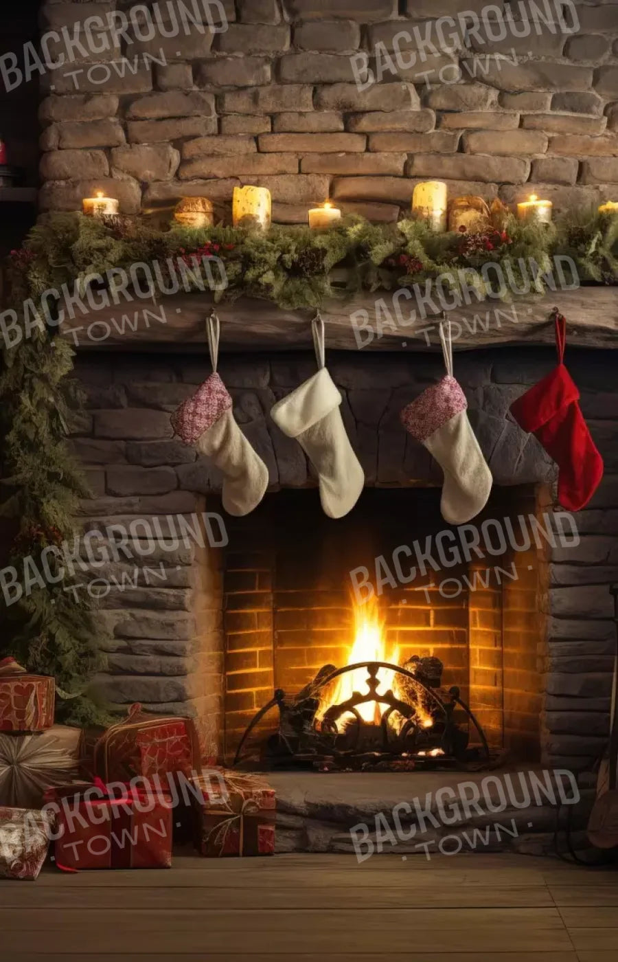 Down Through The Chimney Iii 9’X14’ Ultracloth (108 X 168 Inch) Backdrop