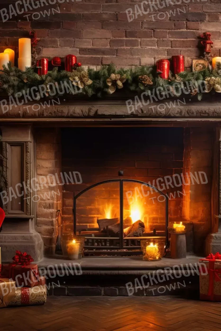 Down Through The Chimney I 8’X12’ Ultracloth (96 X 144 Inch) Backdrop