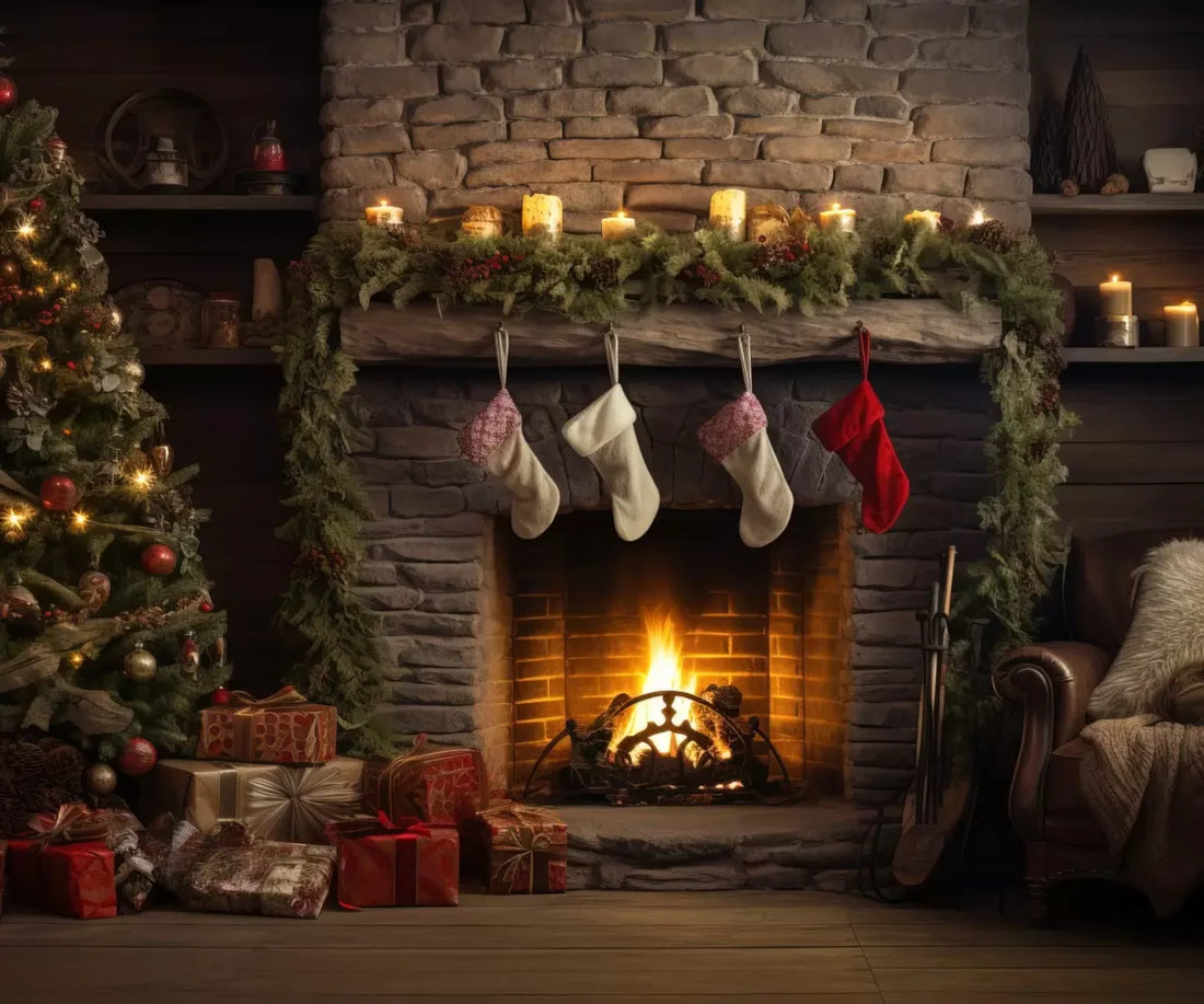 Down Through The Chimney Iii 5’X4’2 Fleece (60 X 50 Inch) Backdrop