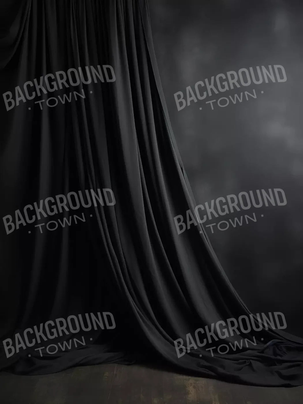 Draping Grey 6X8 Fleece ( 72 X 96 Inch ) Backdrop