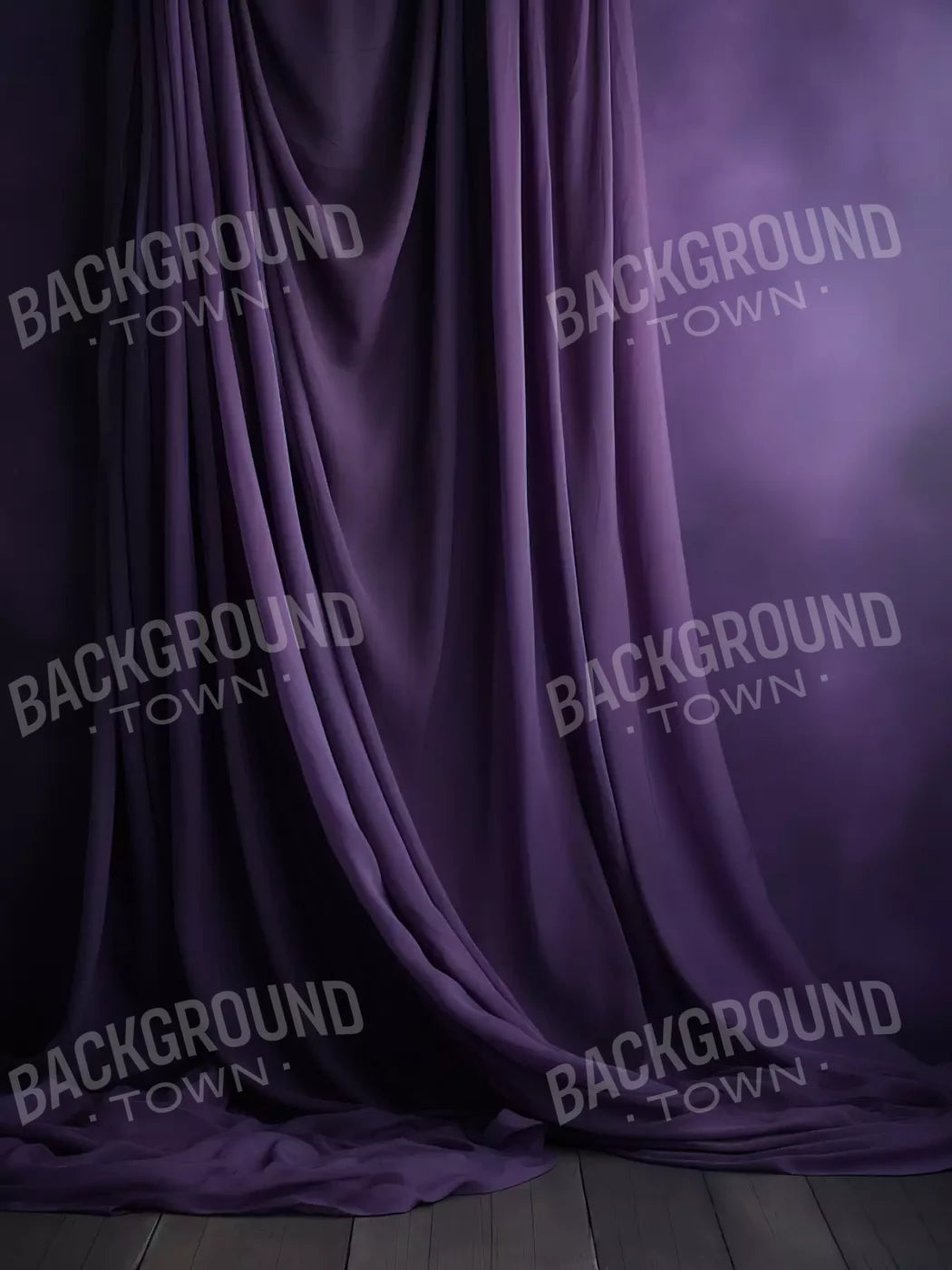 Draping Purple 5X68 Fleece ( 60 X 80 Inch ) Backdrop