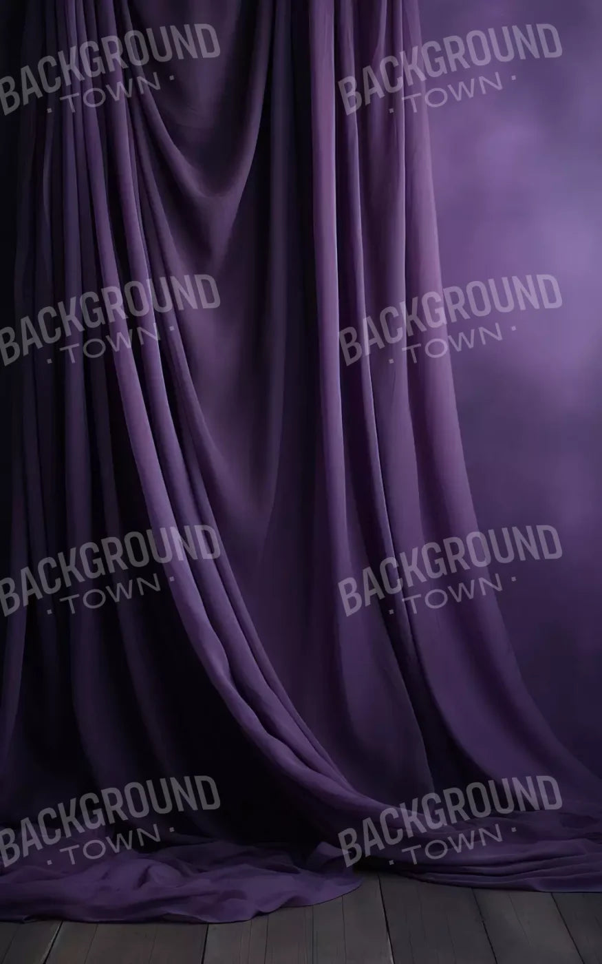 Draping Purple 5X8 Ultracloth ( 60 X 96 Inch ) Backdrop
