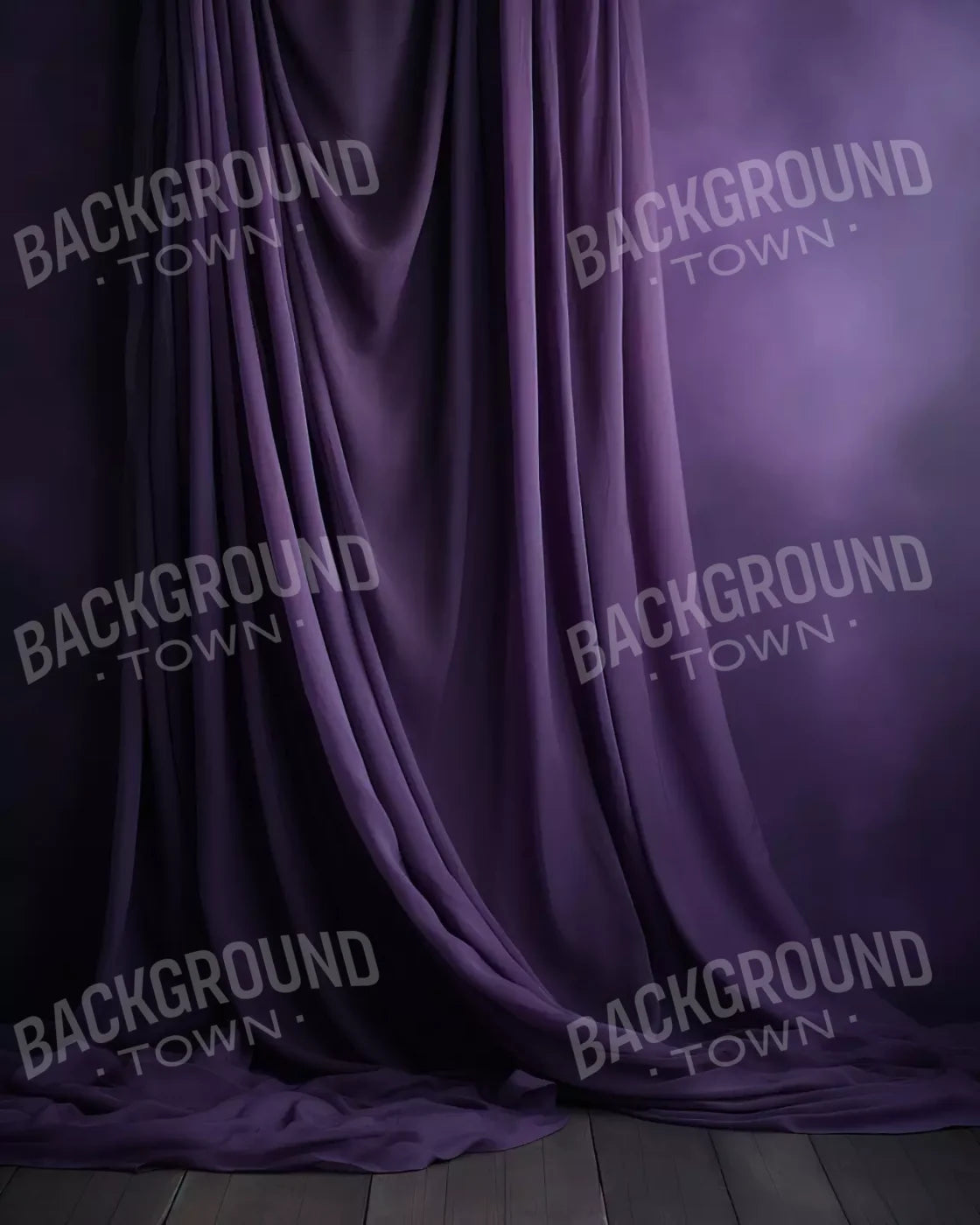 Draping Purple 8X10 Fleece ( 96 X 120 Inch ) Backdrop