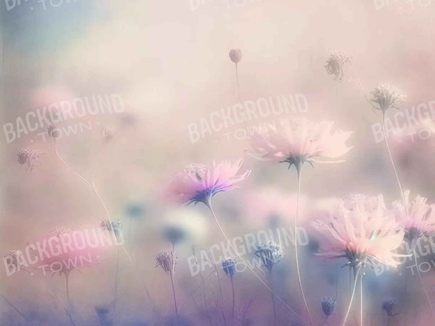 Dreamy Fields I 68X5 Fleece ( 80 X 60 Inch ) Backdrop