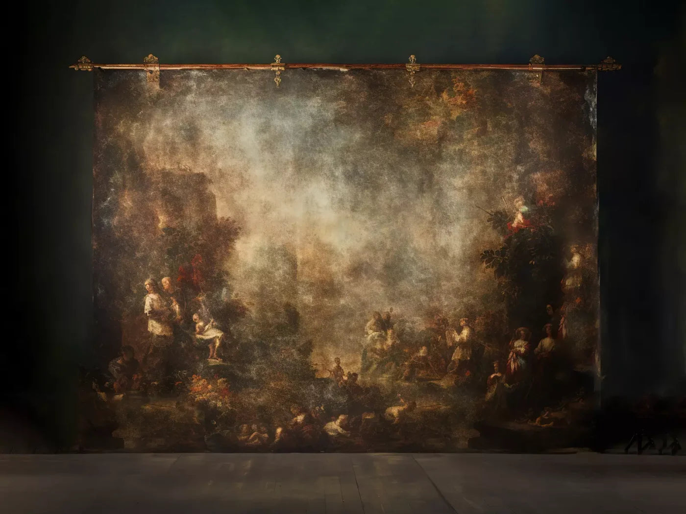Drop In A Old Masters 6’8X5’ Fleece (80 X 60 Inch) Backdrop