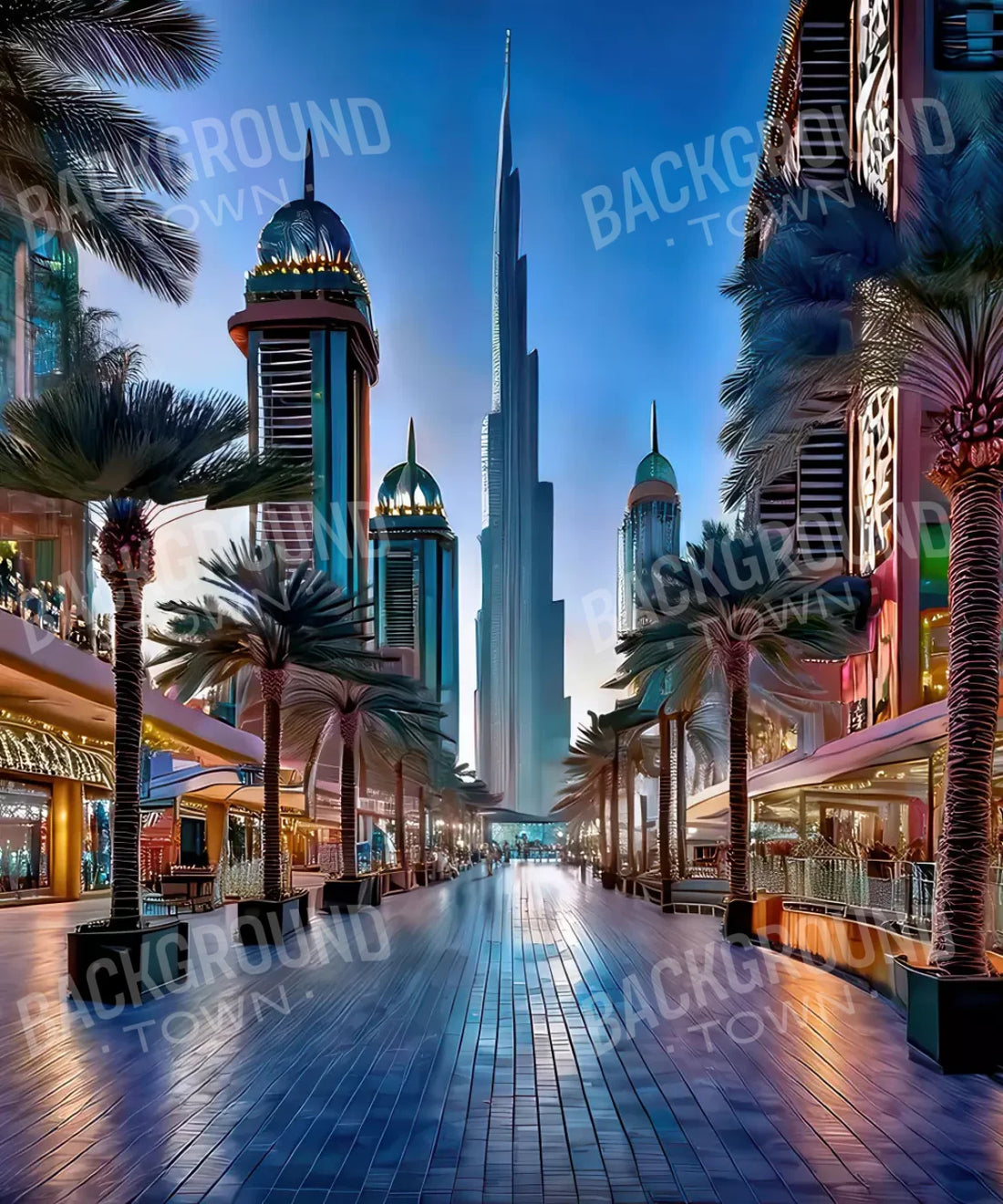 Multi-Colored Urban Backdrop for Photography