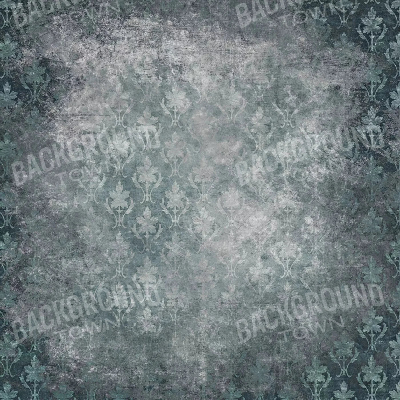 Green Damask Backdrop for Photography