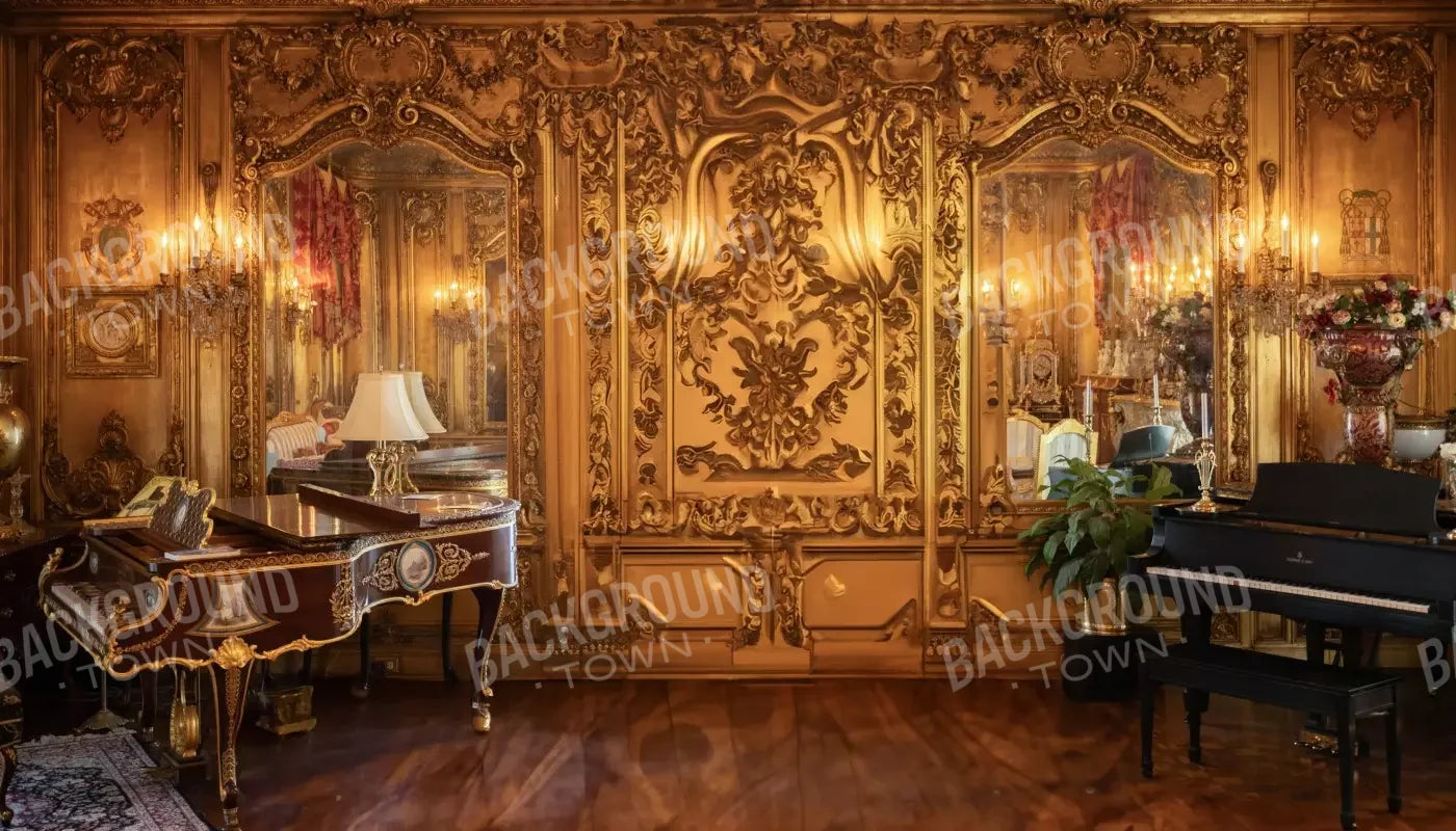 Dueling Piano Room 14’X8’ Ultracloth (168 X 96 Inch) Backdrop