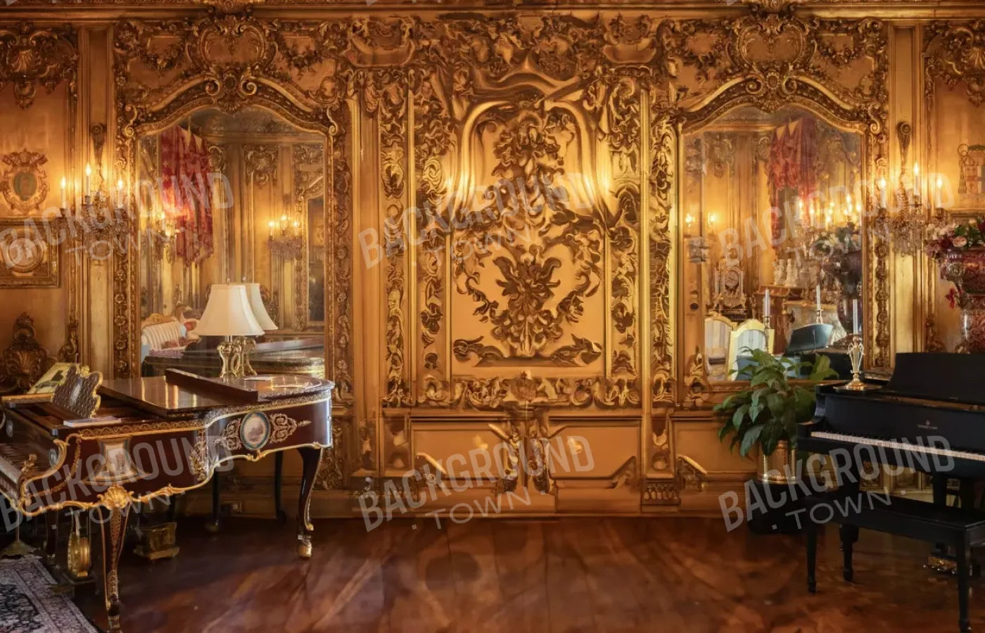 Dueling Piano Room 14’X9’ Ultracloth (168 X 108 Inch) Backdrop