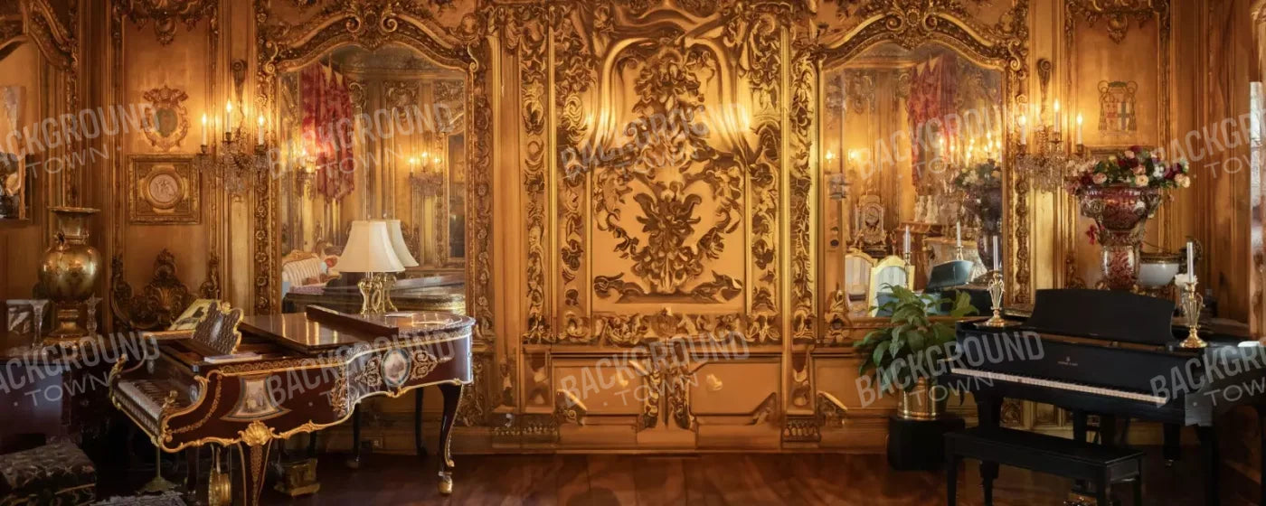 Dueling Piano Room 20’X8’ Ultracloth (240 X 96 Inch) Backdrop