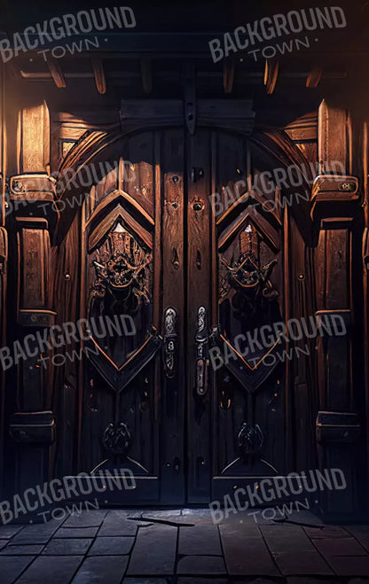 Dungeon Doors L 10X16 Ultracloth ( 120 X 192 Inch ) Backdrop