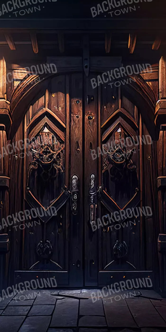 Dungeon Doors L 10X20 Ultracloth ( 120 X 240 Inch ) Backdrop