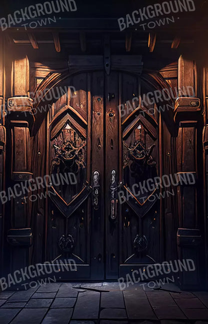 Dungeon Doors L 8X12 Ultracloth ( 96 X 144 Inch ) Backdrop
