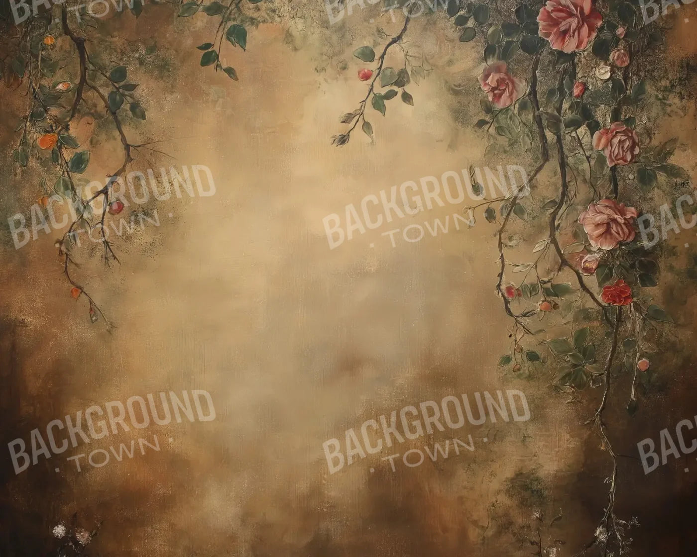 Dusted Flora 10’x8’ Fleece (120 x 96 inch) Backdrop