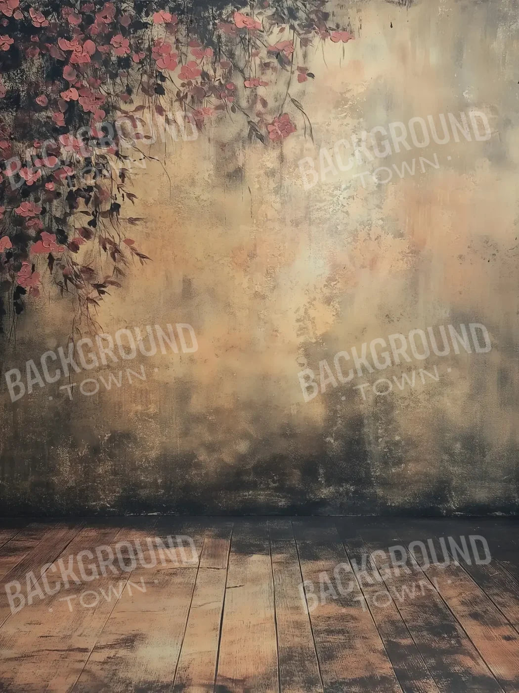 Dusted Flora 5’x6’8 Fleece (60 x 80 inch) Backdrop