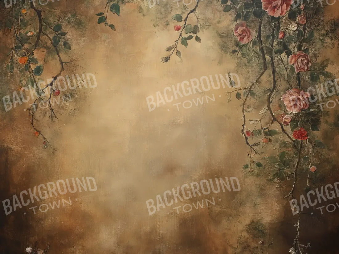 Dusted Flora 6’8x5’ Fleece (80 x 60 inch) Backdrop