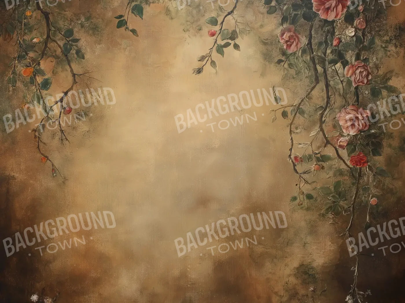 Dusted Flora 6’8x5’ Fleece (80 x 60 inch) Backdrop