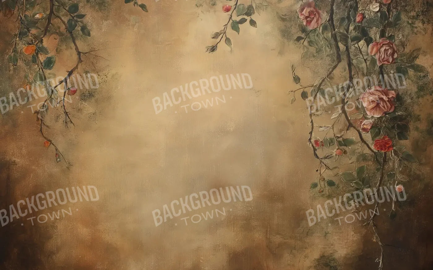 Dusted Flora 8’x5’ UltraCloth (96 x 60 inch) Backdrop