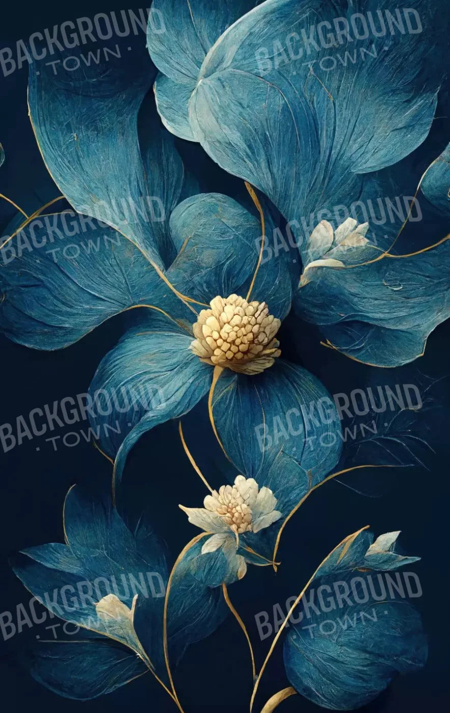 Dusty Blue Poppy 10X16 Ultracloth ( 120 X 192 Inch ) Backdrop